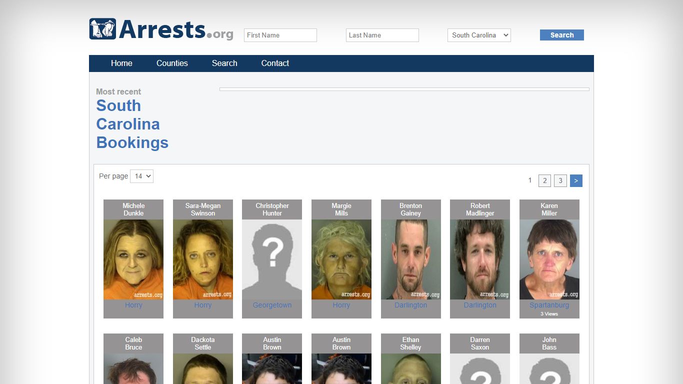 South Carolina Arrests and Inmate Search